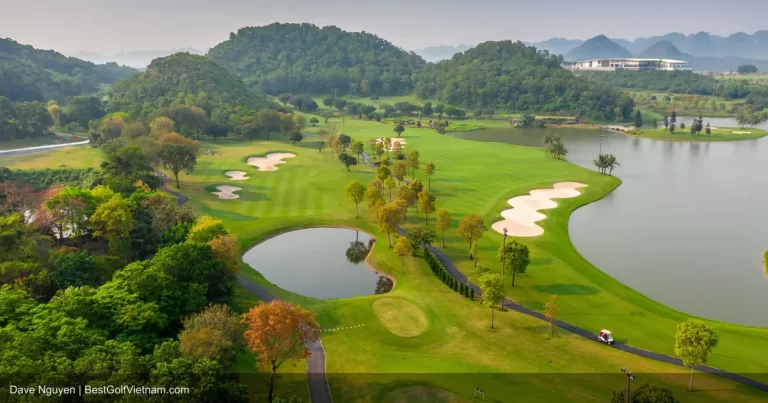 BRG Kings Island Golf Resort mountain panorama championship course Hanoi Vietnam